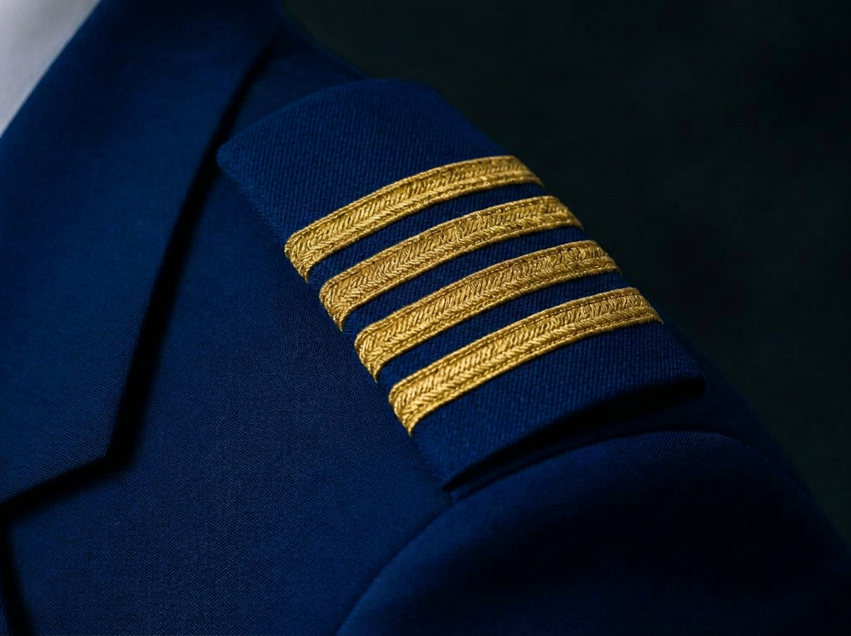Master rank epaulette — four gold stripes