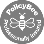 Grey_PolicyBee_Badge Grey_PolicyBee_Badge