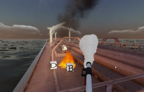 Tanker firefighting simulator